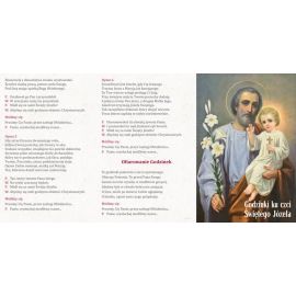Folder składany Godzinki ku czci Świętego Józefa - Folder religijny