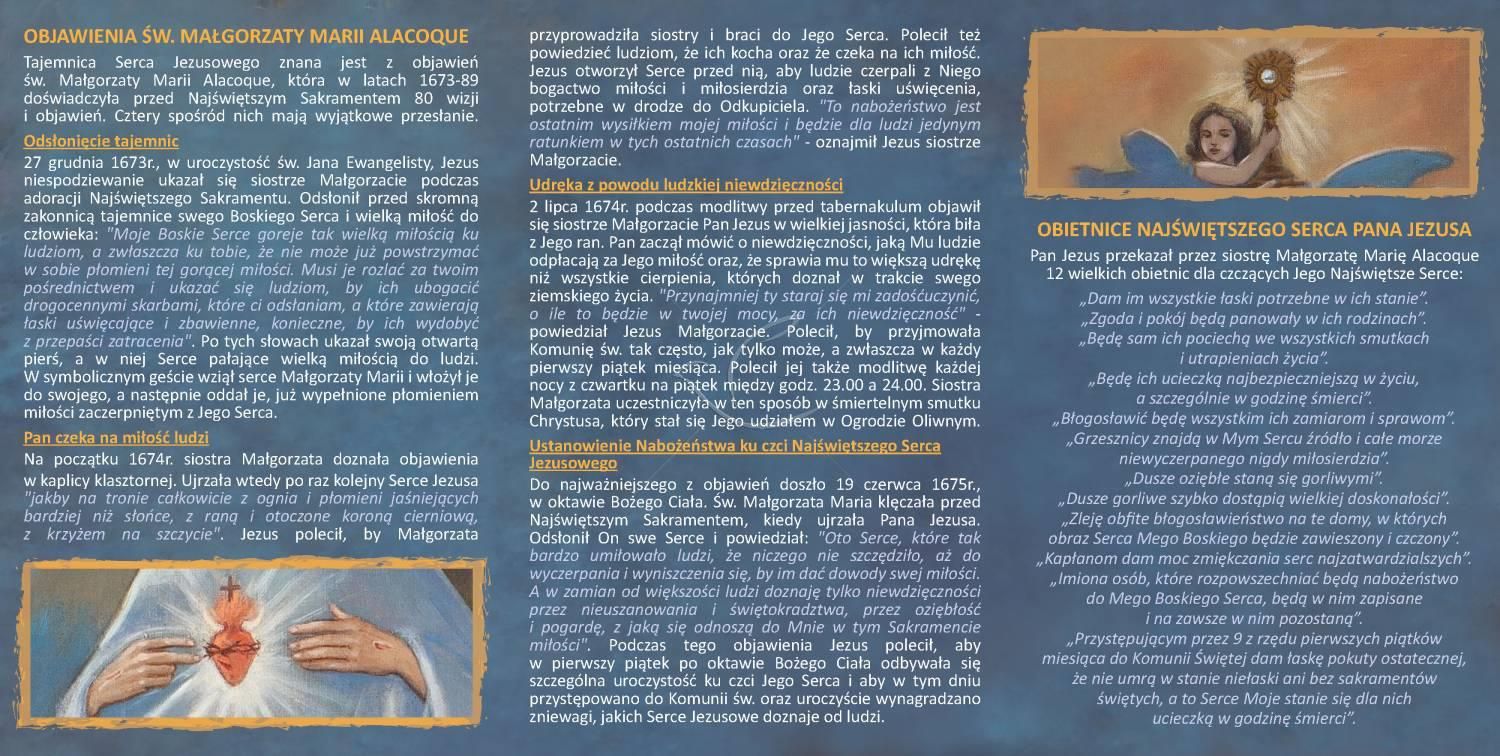Folder składany Serce Jezusa - Folder religijny - zdjęcie 2 - Folder składany Serce Jezusa