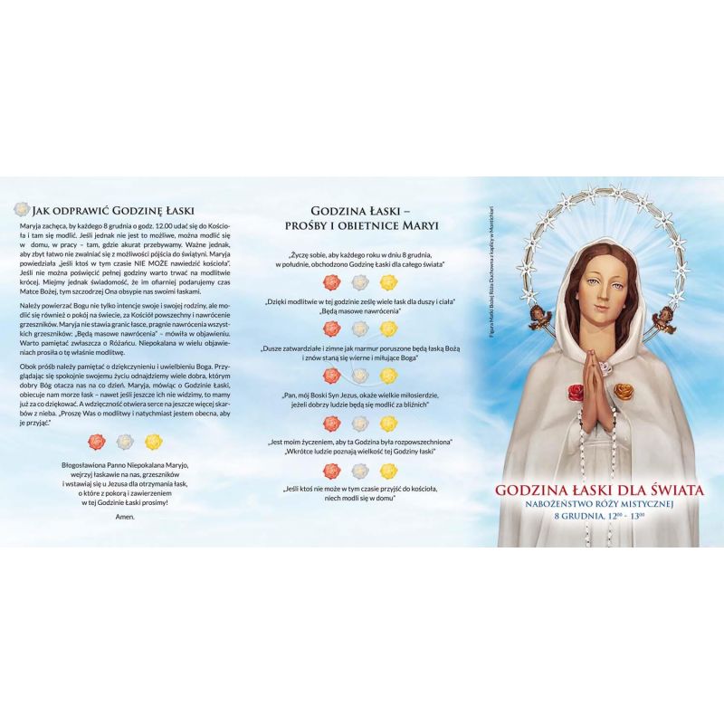 Folder składany Godzina Łaski dla Świata - Folder religijny - Folder składany Godzina Łaski dla Świata
