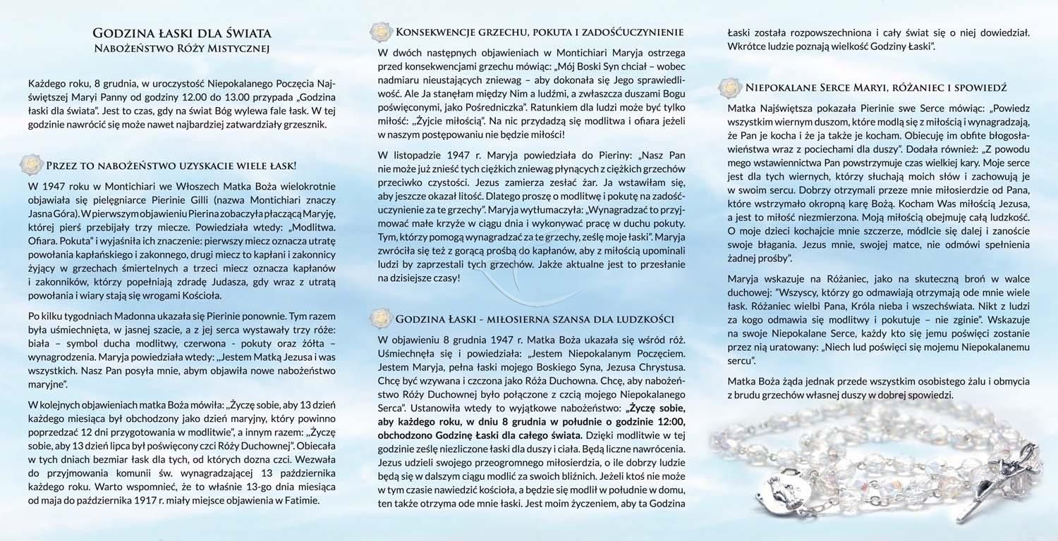 Folder składany Godzina Łaski dla Świata - Folder religijny - zdjęcie 2 - Folder składany Godzina Łaski dla Świata