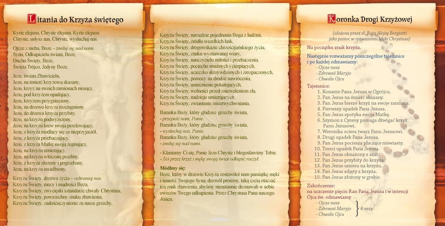 Folder składany Karnet krzyżowy - w Krzyżu zbawienie - Folder religijny - zdjęcie 2 - Folder składany Karnet krzyżowy - w Krzyżu zbawienie