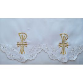 Obrus ołtarzowy haftowany - wzór eucharystyczny (177) - OBRUSY OŁTARZOWE