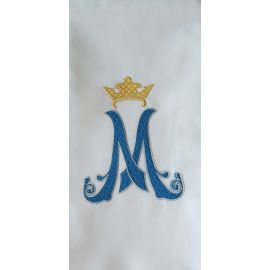 Stuła haftowana Matka Boża Fatimska - Z POSTACIAMI - zdjęcie 4 - Stuła haftowana Matka Boża Fatimska
