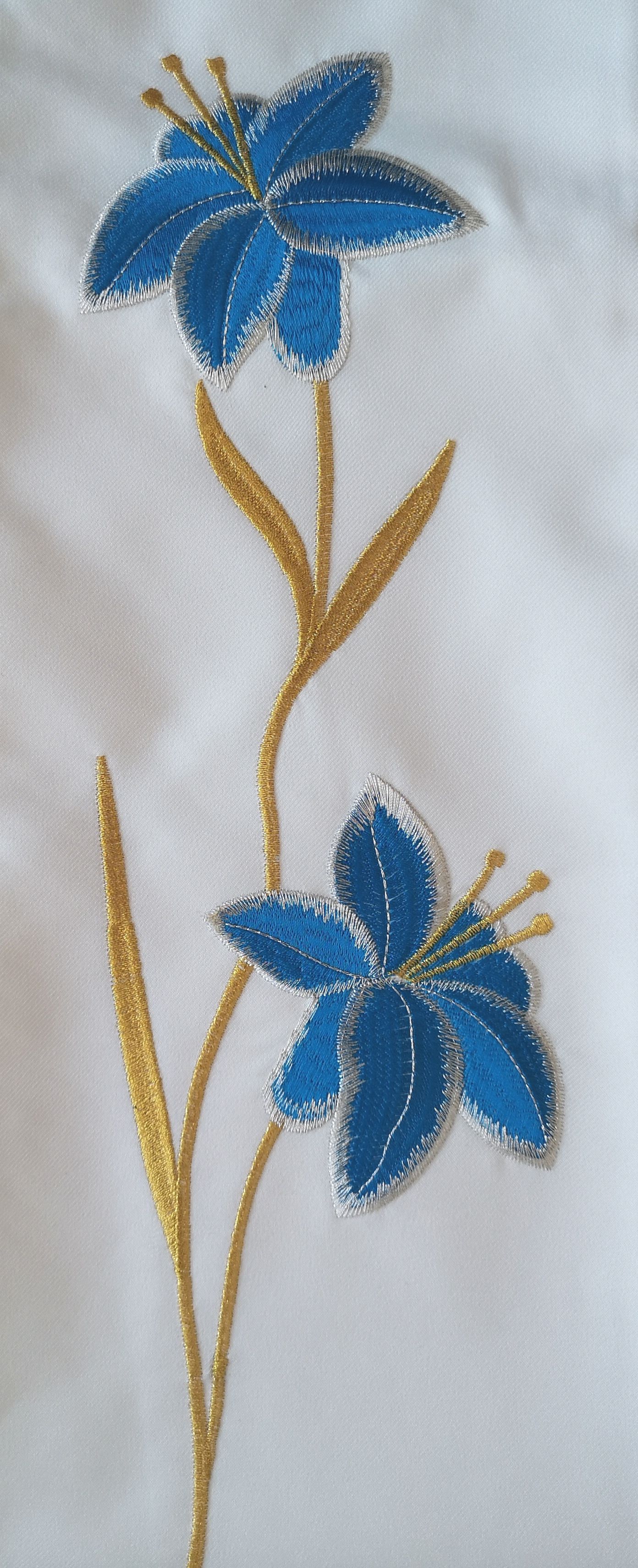 Stuła haftowana Matka Boża Fatimska - Z POSTACIAMI - zdjęcie 5 - Stuła haftowana Matka Boża Fatimska