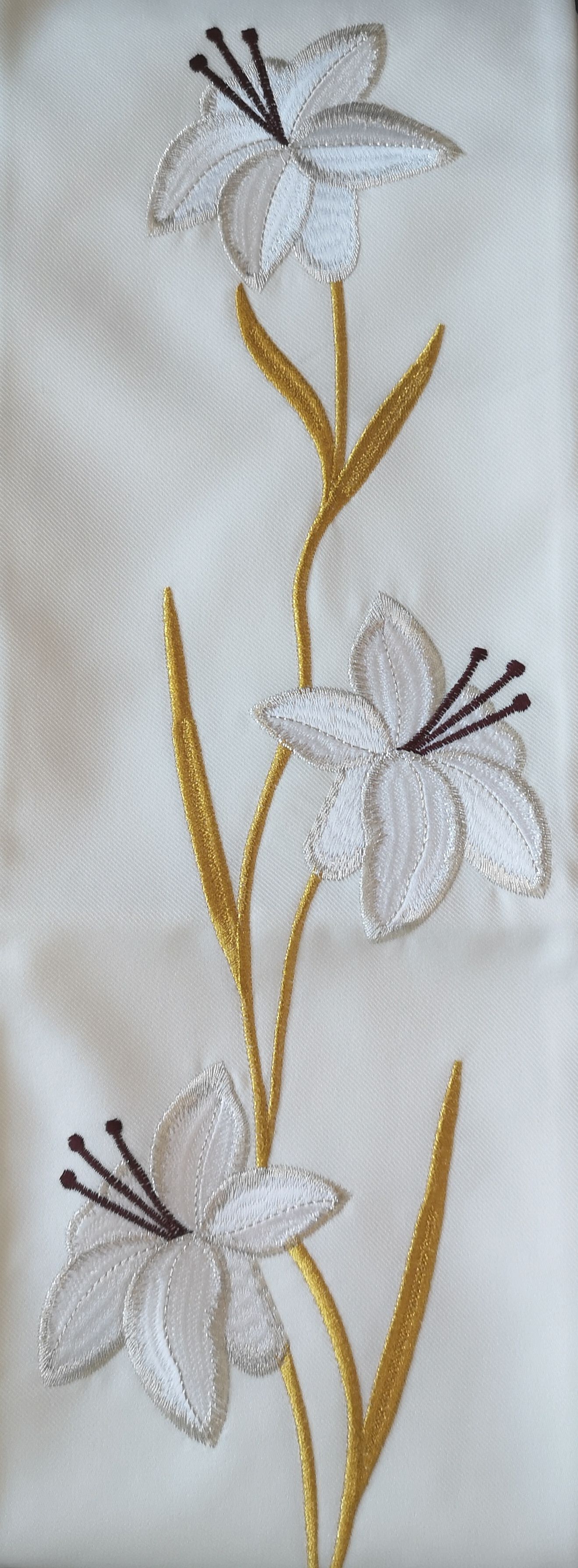 Stuła haftowana Matka Boża Nieustającej Pomocy - Z POSTACIAMI - zdjęcie 4 - Stuła haftowana Matka Boża Nieustającej Pomocy