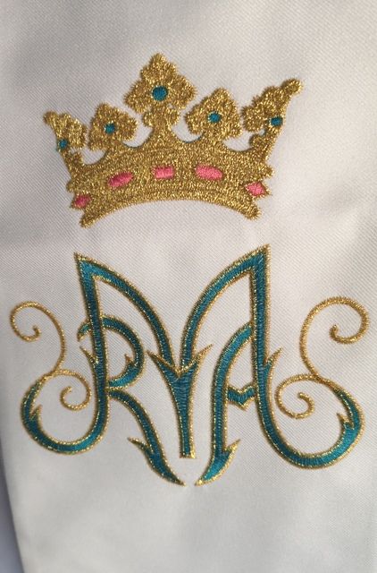 Stuła haftowana Matka Boża Nieustającej Pomocy - Z POSTACIAMI - zdjęcie 5 - Stuła haftowana Matka Boża Nieustającej Pomocy