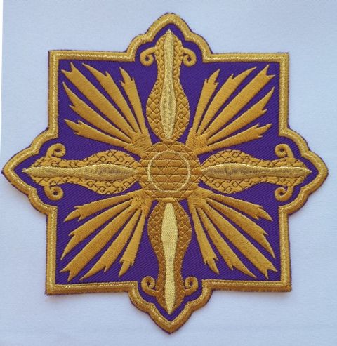 Aplikacja haftowana fioletowa - SZATY LITURGICZNE - Nowość