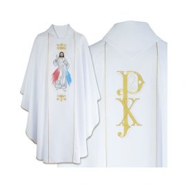 Ornat haftowany Jezus Miłosierny (05) - Ornaty z Jezusem