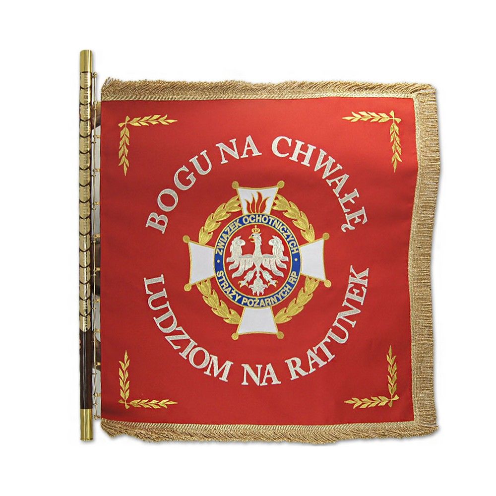 Sztandar dedykowany Straży Pożarnej - CHORĄGWIE, SZTANDARY - Nowość