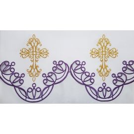 Obrus ołtarzowy haftowany - wzór eucharystyczny (193) - OBRUSY OŁTARZOWE