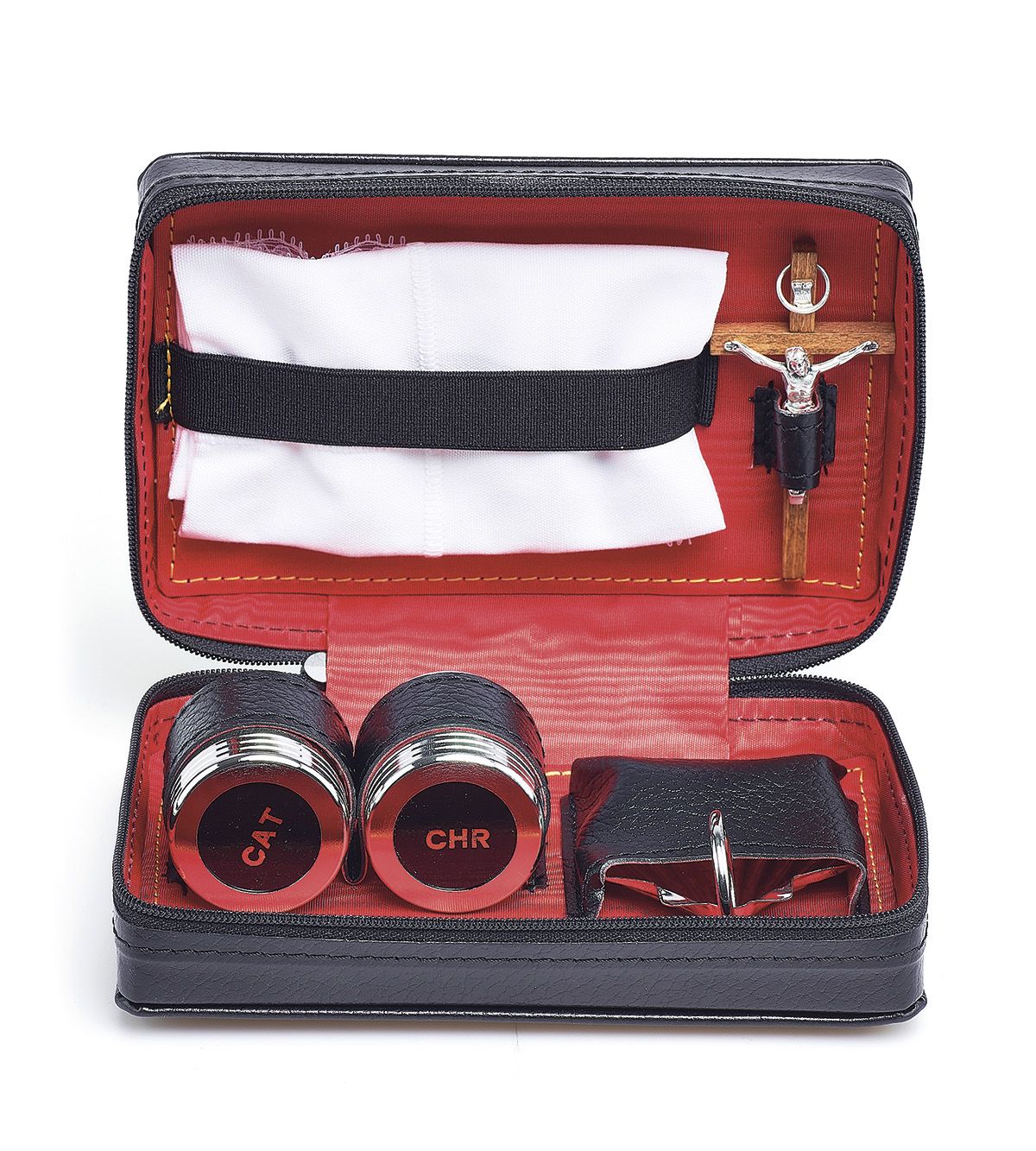 Bursa z wyposażeniem liturgicznym do chrztu - BURSY, ZESTAWY DO CHORYCH - zdjęcie 2 - Bursa z wyposażeniem liturgicznym do chrztu