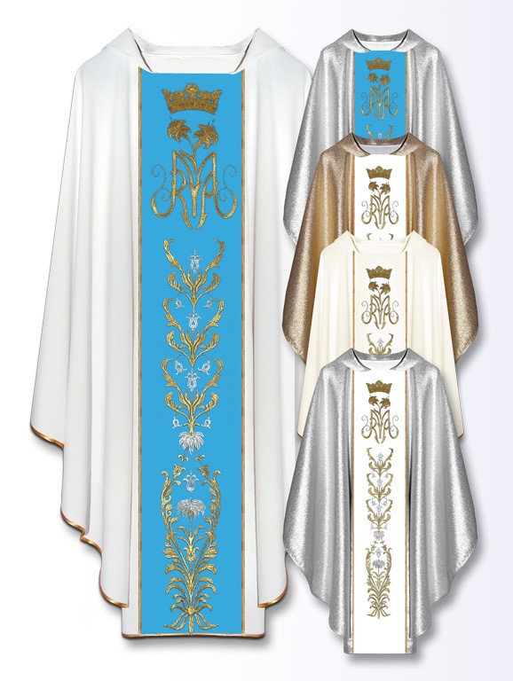 Ornat maryjny (9A) - Ornaty Maryjne - zdjęcie 2 - Ornat maryjny (9A)
