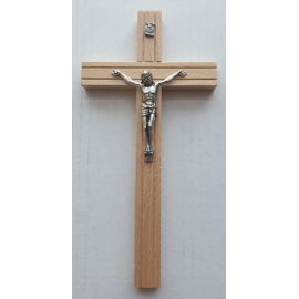 Krzyż drewniany wiszący, frezowany 20,5 cm - KRZYŻE, KRZYŻYKI