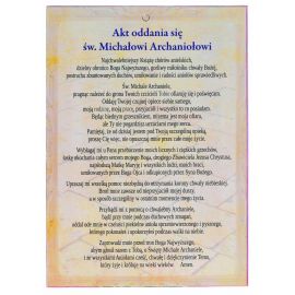 Święty Michał Archanioł - Ikona z Aktem oddania format A5 (2) - Ikony z  tektury introligatorskiej. - zdjęcie 2 - Święty Michał Archanioł - Ikona z Aktem oddania format A5 (2)