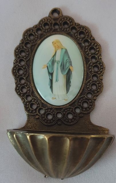 Kropielniczka metalowa - KROPIELNICE I KROPIDŁA - zdjęcie 3 - Kropielniczka metalowa