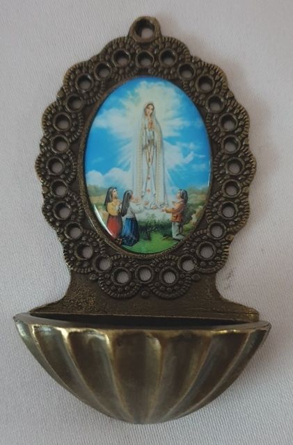 Kropielniczka metalowa - KROPIELNICE I KROPIDŁA - zdjęcie 2 - Kropielniczka metalowa