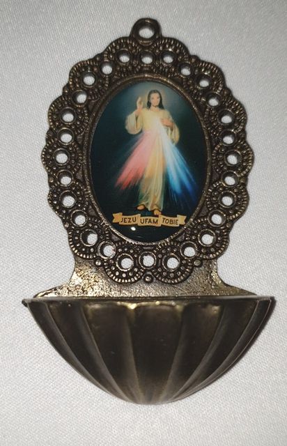 Kropielniczka metalowa - KROPIELNICE I KROPIDŁA - zdjęcie 6 - Kropielniczka metalowa