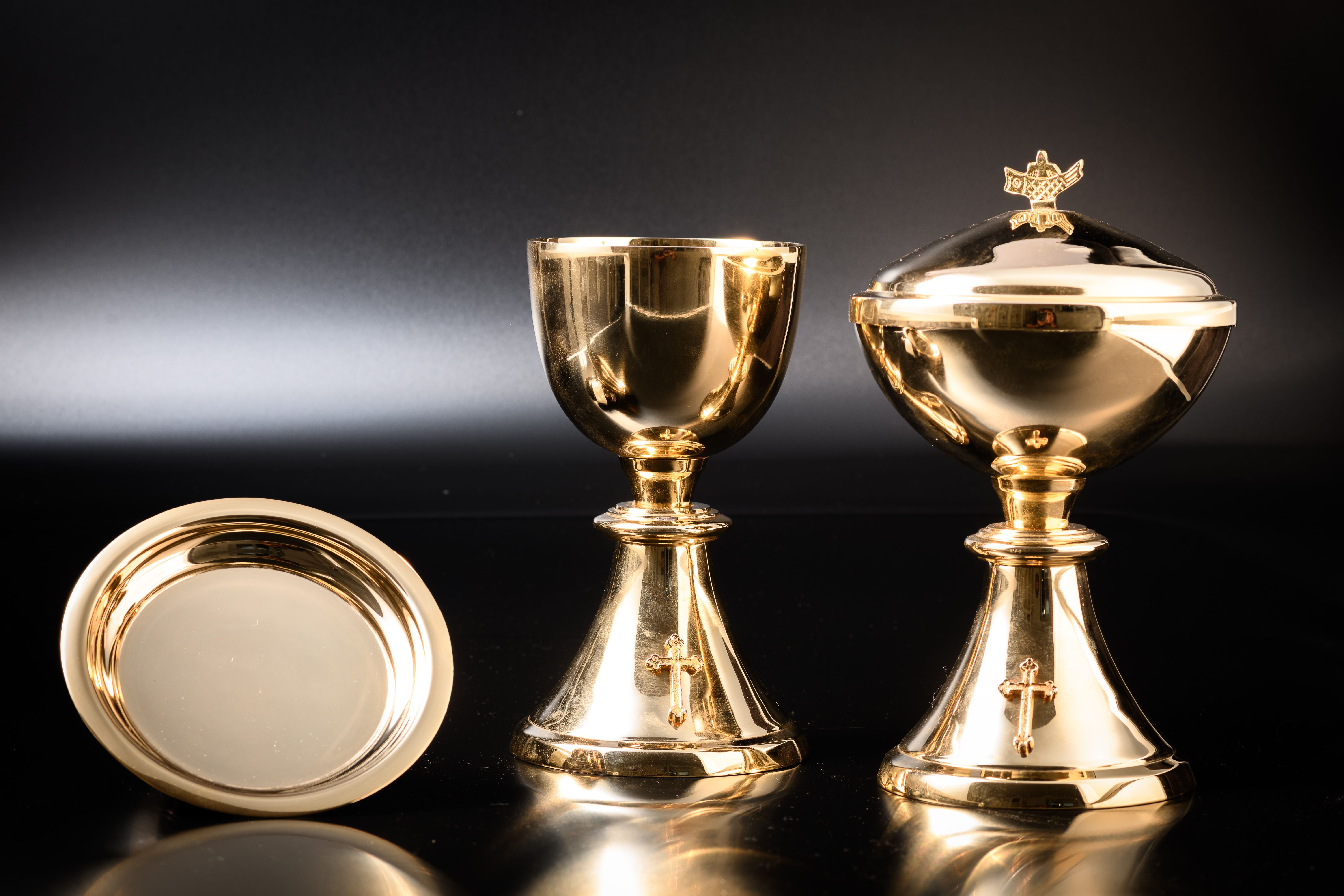 Komplet kielich+puszka+patena (B) - KIELICHY MSZALNE - Nowość