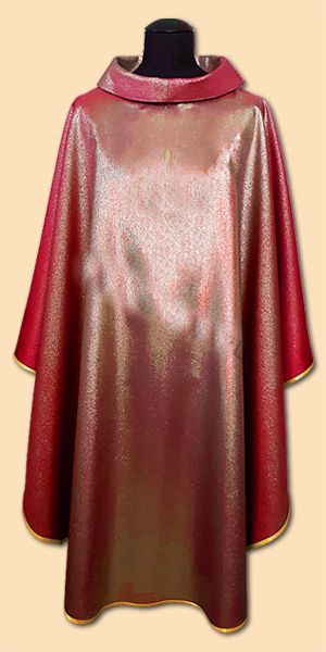 Ornat gładki czerwony, błyszczący (7) - Ornaty czerwone - zdjęcie 2 - Ornat gładki czerwony, błyszczący (7)