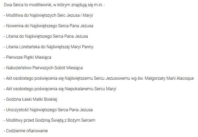 Modlitewnik Dwa Serca - MODLITEWNIKI - zdjęcie 2 - Modlitewnik Dwa Serca