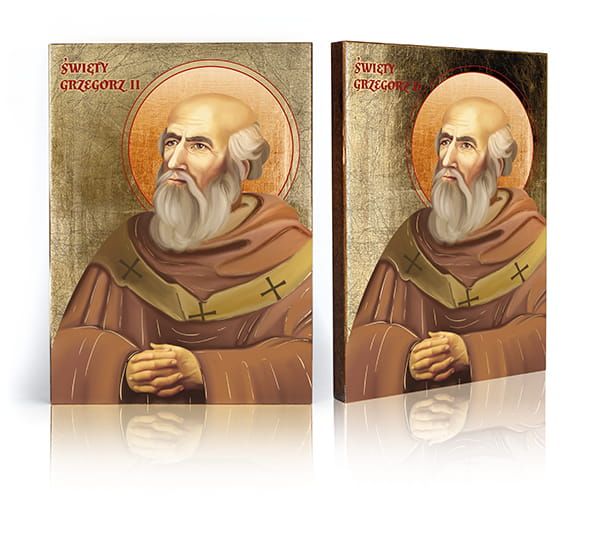 Ikona Święty Grzegorz II - Święci i Błogosławieni - Nowość