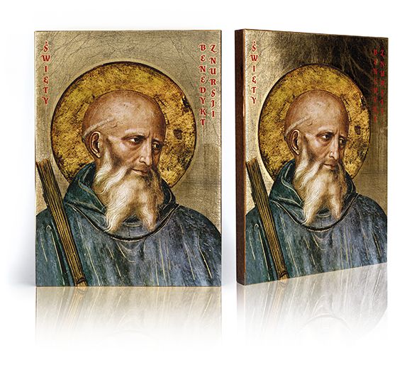 Ikona Święty Benedykt z Nursji - Święci i Błogosławieni - Nowość