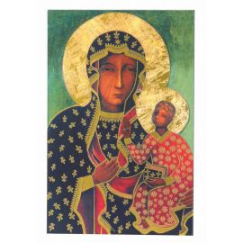 Obrazek Matka Boska Częstochowska 8x5,2 cm - Obrazek religijny płyta HDF