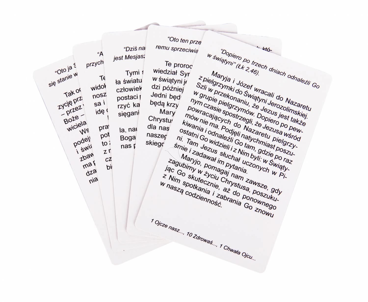 Tajemnice różańcowe - praktyczne karty - RÓŻAŃCE, KORONKI, TAJEMNICE RÓŻAŃCOWE - zdjęcie 2 - Tajemnice różańcowe - praktyczne karty