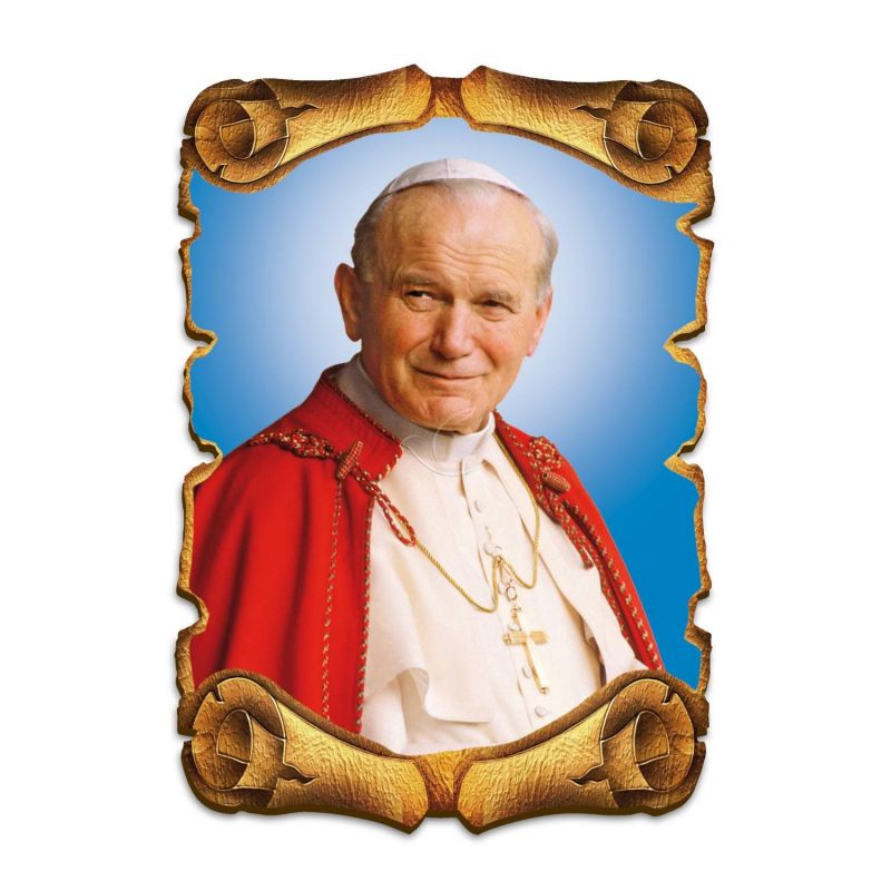 Obraz na HDF format A5 - Święty Jan Paweł II - Obrazek religijny płyta HDF - Obraz na HDF format A5 - Święty Jan Paweł II