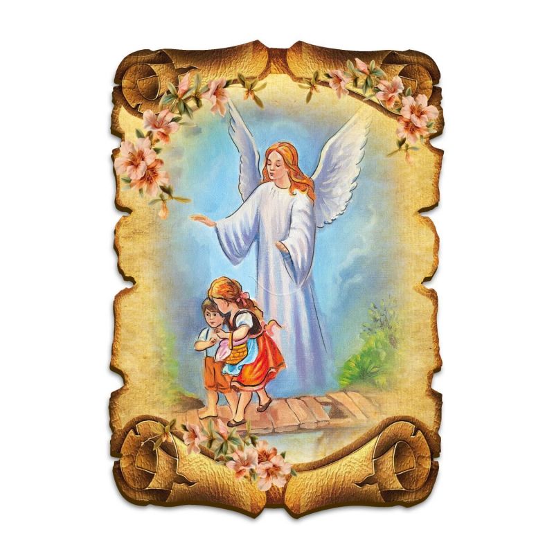 Obraz na HDF format A5 - Anioł Stróż (5) - Obrazek religijny płyta HDF - Obraz na HDF format A5 - Anioł Stróż (5)