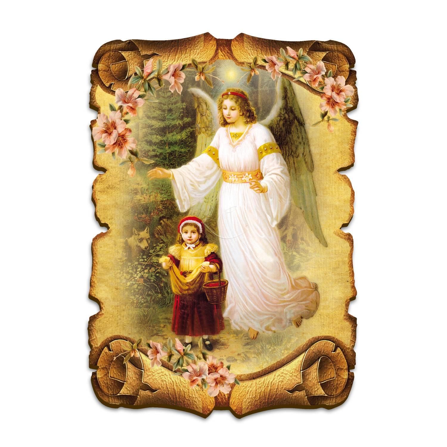 Obraz na HDF format A5 - Anioł Stróż (6) - Obrazek religijny płyta HDF - Nowość