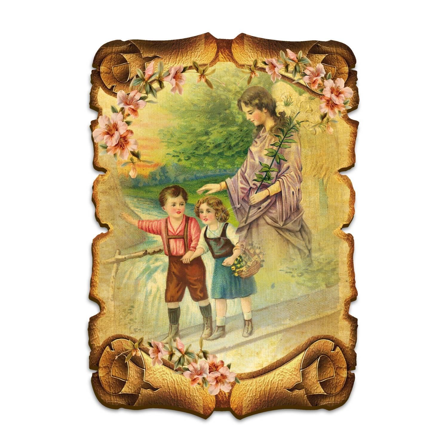 Obraz na HDF format A5 - Anioł Stróż (7) - Obrazek religijny płyta HDF - Nowość