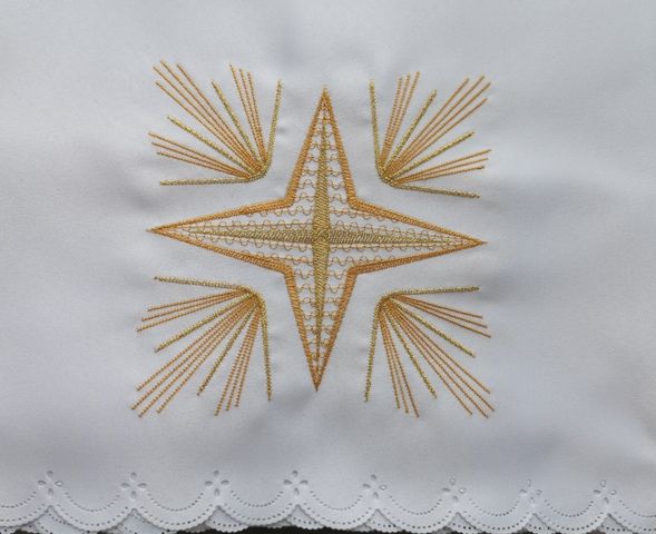 Obrus ołtarzowy na Boże Narodzenie (5) - OBRUSY OŁTARZOWE - zdjęcie 2 - Obrus ołtarzowy (5)
