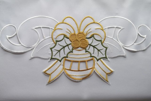 Obrus na Boże Narodzenie Bombka (7) - OBRUSY OŁTARZOWE - zdjęcie 2 - Obrus na Boże Narodzenie Bombka (7)