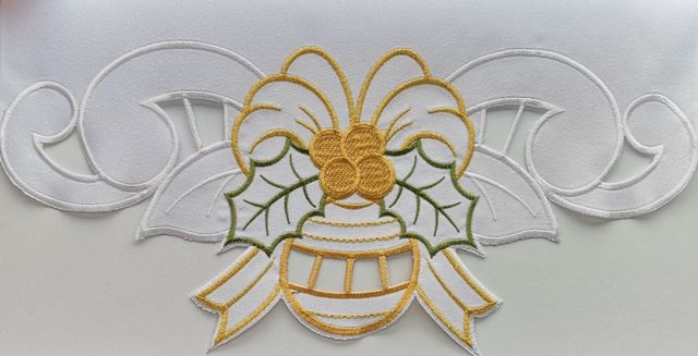 Obrus na Boże Narodzenie Bombka (7) - OBRUSY OŁTARZOWE - zdjęcie 3 - Obrus na Boże Narodzenie Bombka (7)