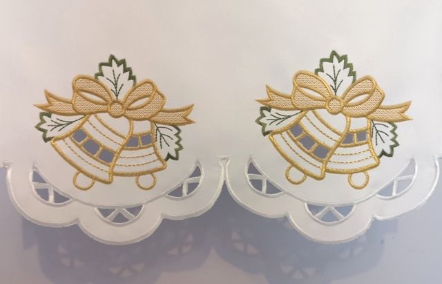 Obrus na Boże Narodzenie Dzwoneczki (8) - OBRUSY OŁTARZOWE - zdjęcie 4 - Obrus na Boże Narodzenie Dzwoneczki (8)