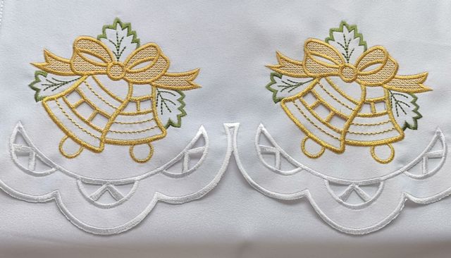 Obrus na Boże Narodzenie Dzwoneczki (8) - OBRUSY OŁTARZOWE - Nowość