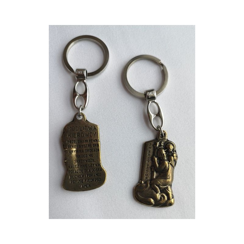 Brelok Św. Krzysztof - metalowy (3) - Breloki religijne - Brelok Św. Krzysztof - metalowy (3)