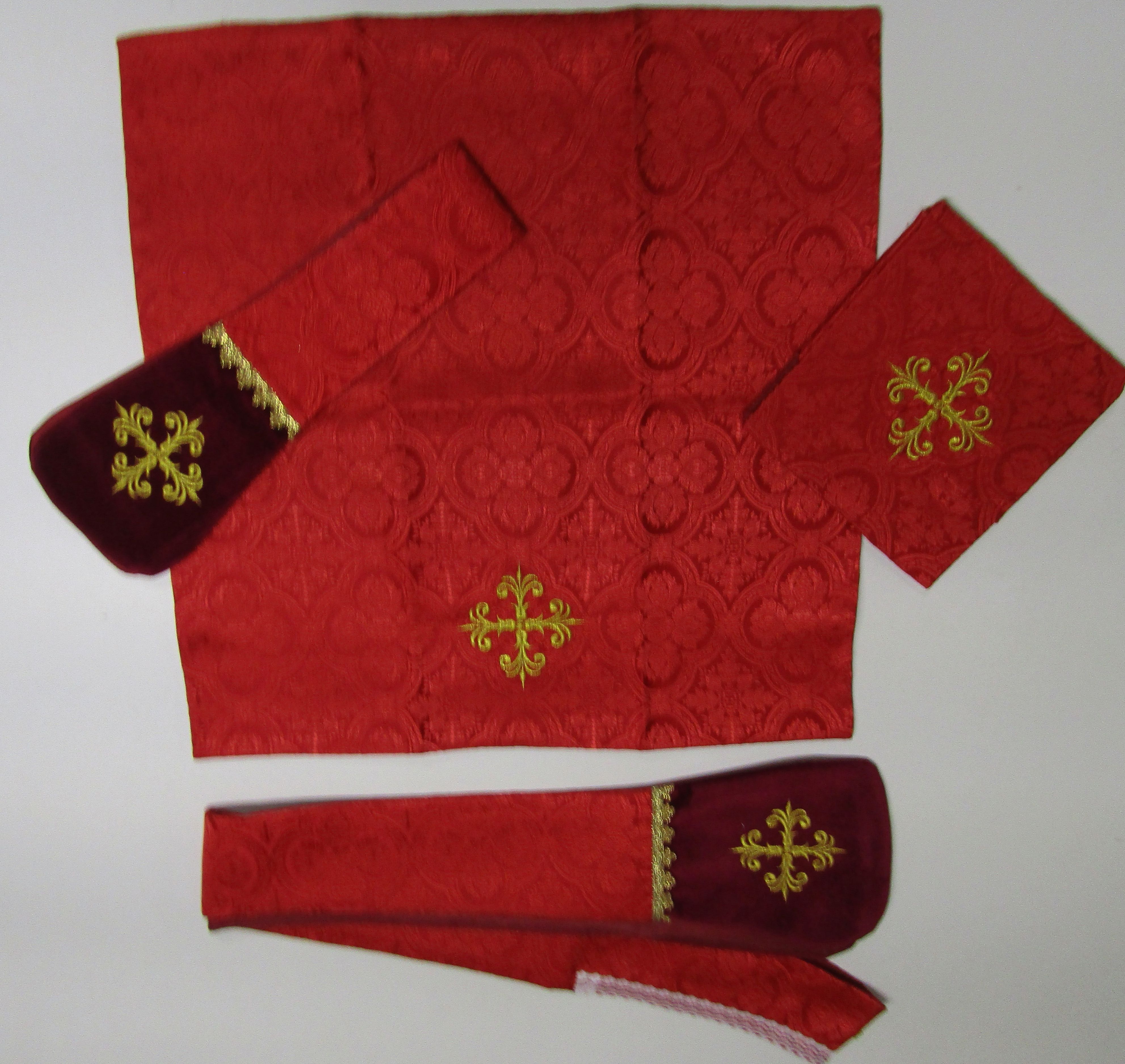 Ornat rzymski aksamit (45) - Ornaty rzymskie - zdjęcie 3 - Ornat rzymski aksamit (45)