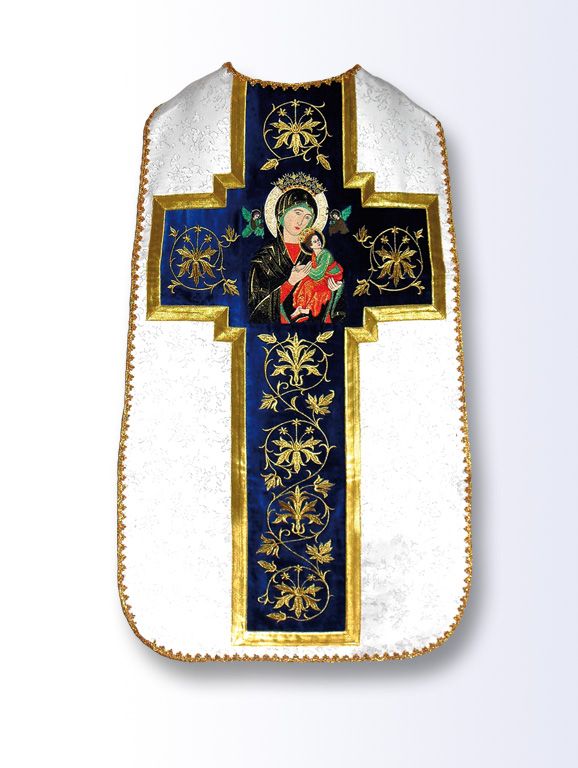 Ornat rzymski haftowany Matka Boża Nieustającej Pomocy - Ornaty Maryjne - Nowość