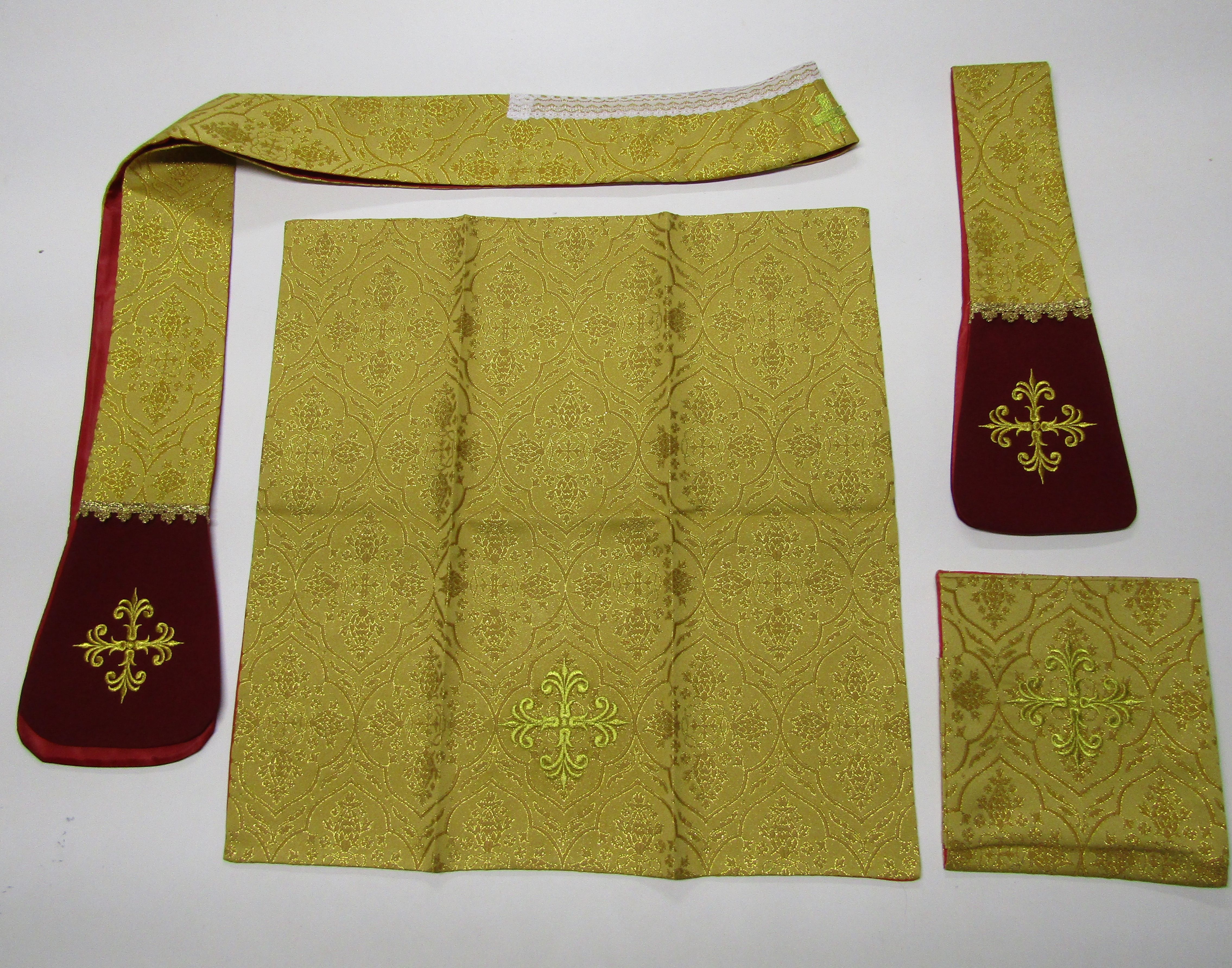 Ornat rzymski miodowy, rozeta (53) - Ornaty rzymskie - zdjęcie 3 - Ornat rzymski miodowy, rozeta (53)