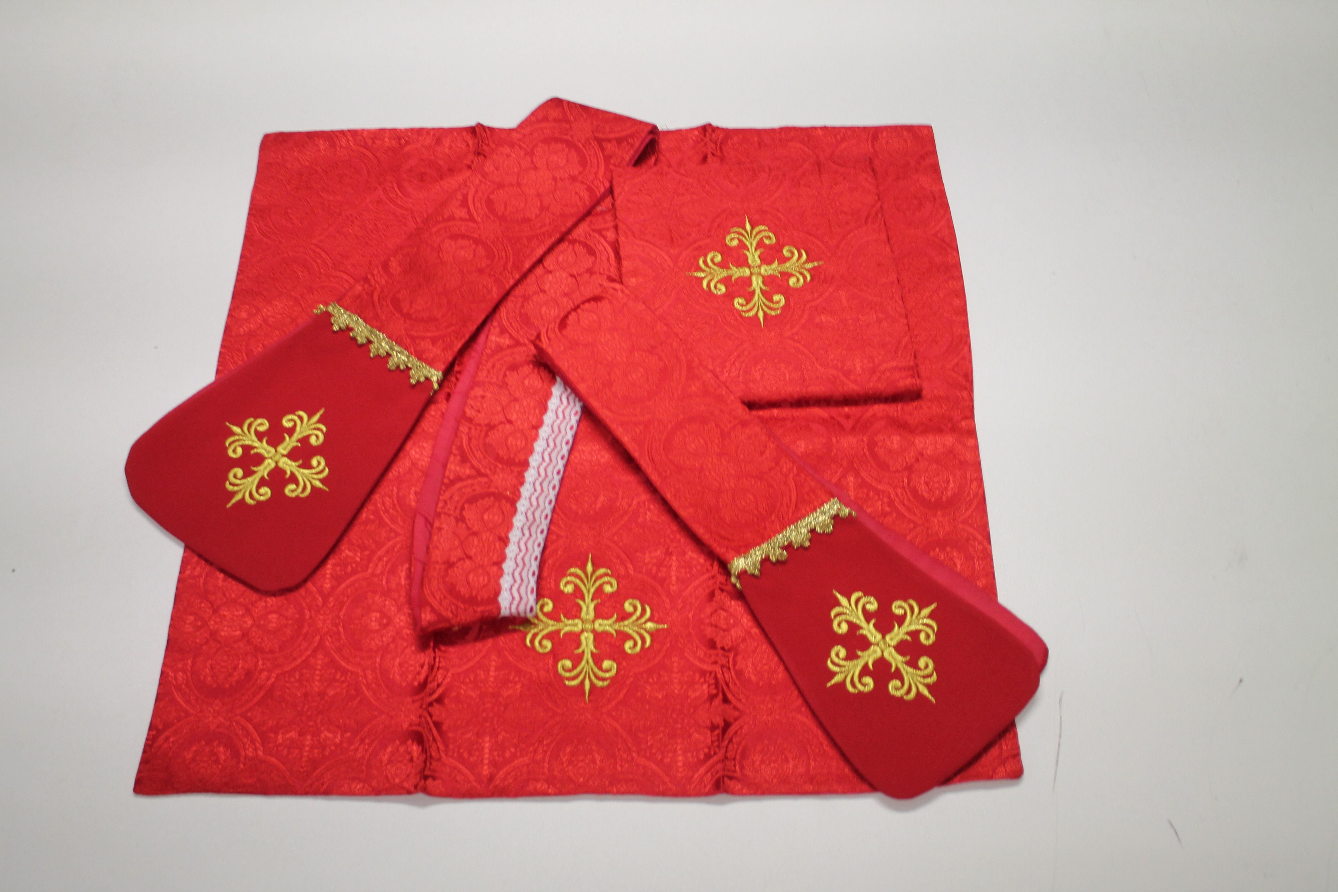 Ornat rzymski haftowany Święty Antoni - Ornaty z wizerunkiem świętych - zdjęcie 3 - Ornat rzymski haftowany Święty Antoni