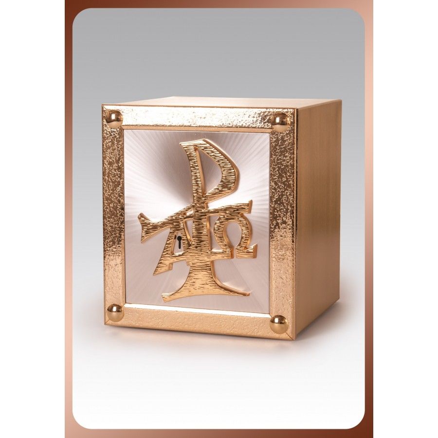 Tabernakulum mosiężne Alfa i Omega (38) - TABERNAKULA - Nowość