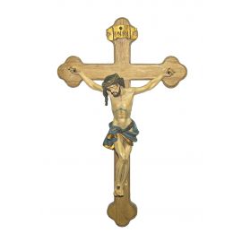 Krzyż drewniany 18x11 cm - pasyjka z masy żywicznej - KRZYŻE, KRZYŻYKI