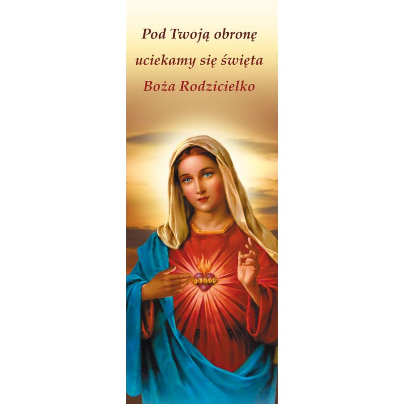 Baner Najświętsze Serce Maryi "Pod Twoją obronę uciekamy się" - Banery z Matką Bożą - Baner Najświętsze Serce Maryi "Pod Twoją obronę uciekamy się"