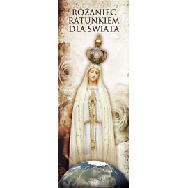Baner na różaniec święty "Różaniec ratunkiem dla świata" (1) - Nabożeństwo różańcowe