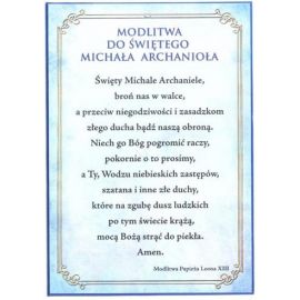 Święty Michał Archanioł - Ikona dwustronna format A5 - Ikony z  tektury introligatorskiej. - zdjęcie 2 - Święty Michał Archanioł - Ikona dwustronna format A5