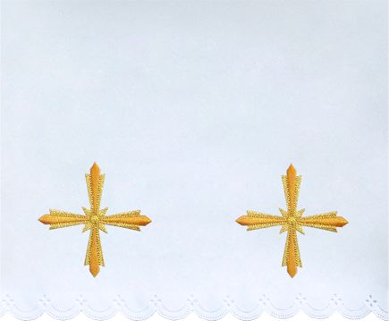 Obrus ołtarzowy haftowany (51) - OBRUSY OŁTARZOWE - Nowość