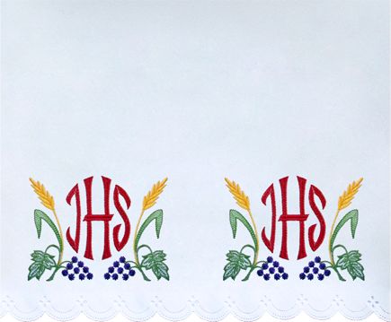 Obrus ołtarzowy haftowany (48) - OBRUSY OŁTARZOWE - Nowość