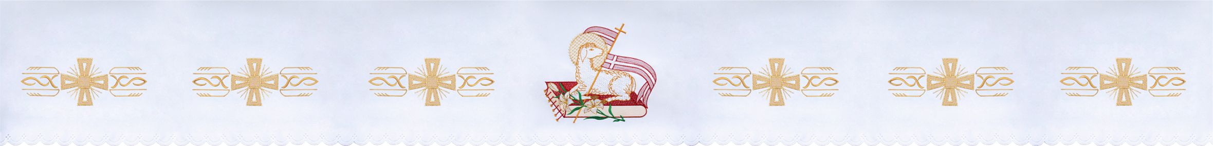 Obrus ołtarzowy (6) - OBRUSY OŁTARZOWE - zdjęcie 2 - Obrus ołtarzowy (6)